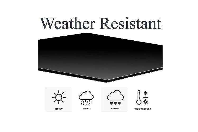Graphite Grey Aluminium House Sign with Silver Lettering in Various Sizes