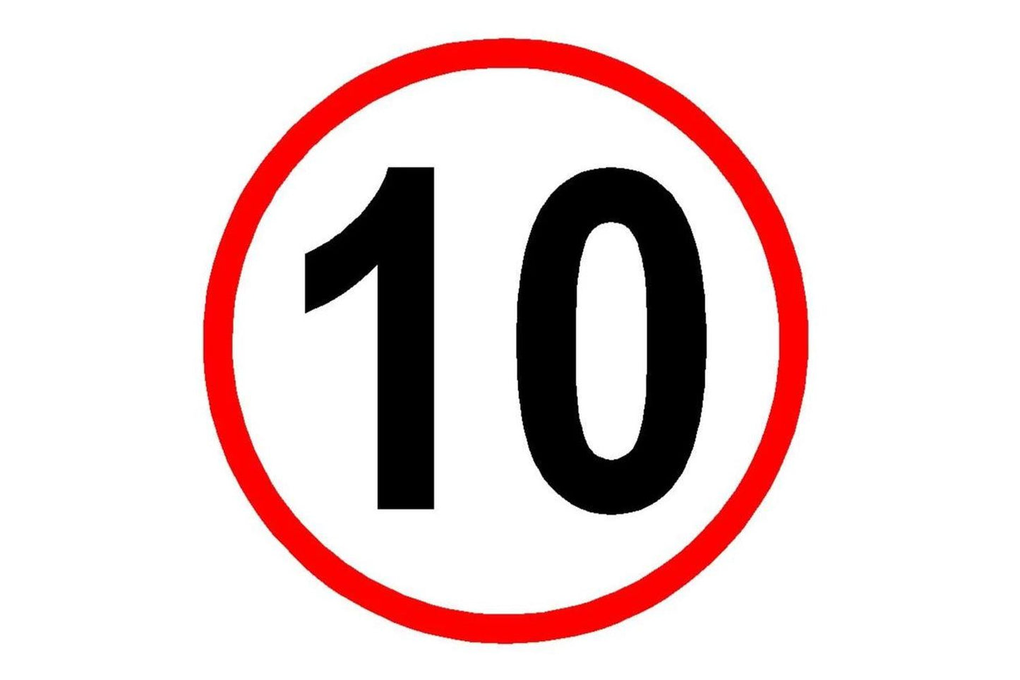 10 MPH Speed Limit Sign - Health & Safety Signs High Quality Interior & Exterior