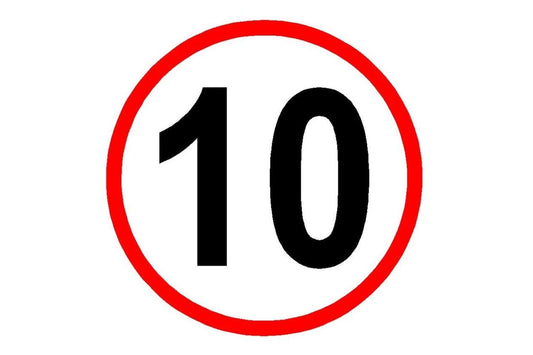 10 MPH Speed Limit Sign - Health & Safety Signs High Quality Interior & Exterior