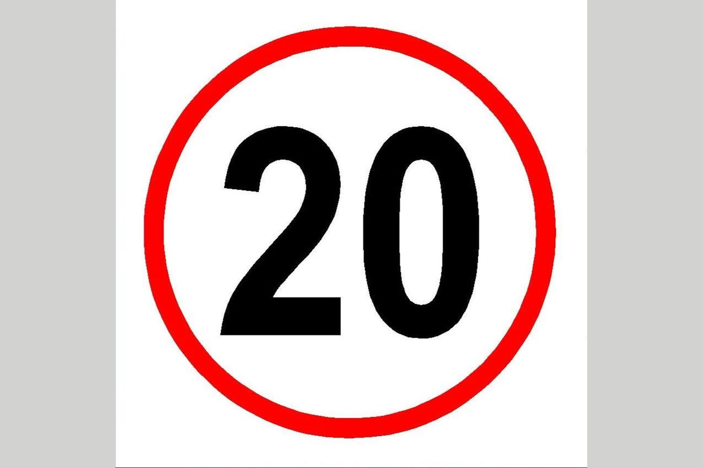20 MPH Speed Limit Sign - Health & Safety Signs High Quality Interior & Exterior
