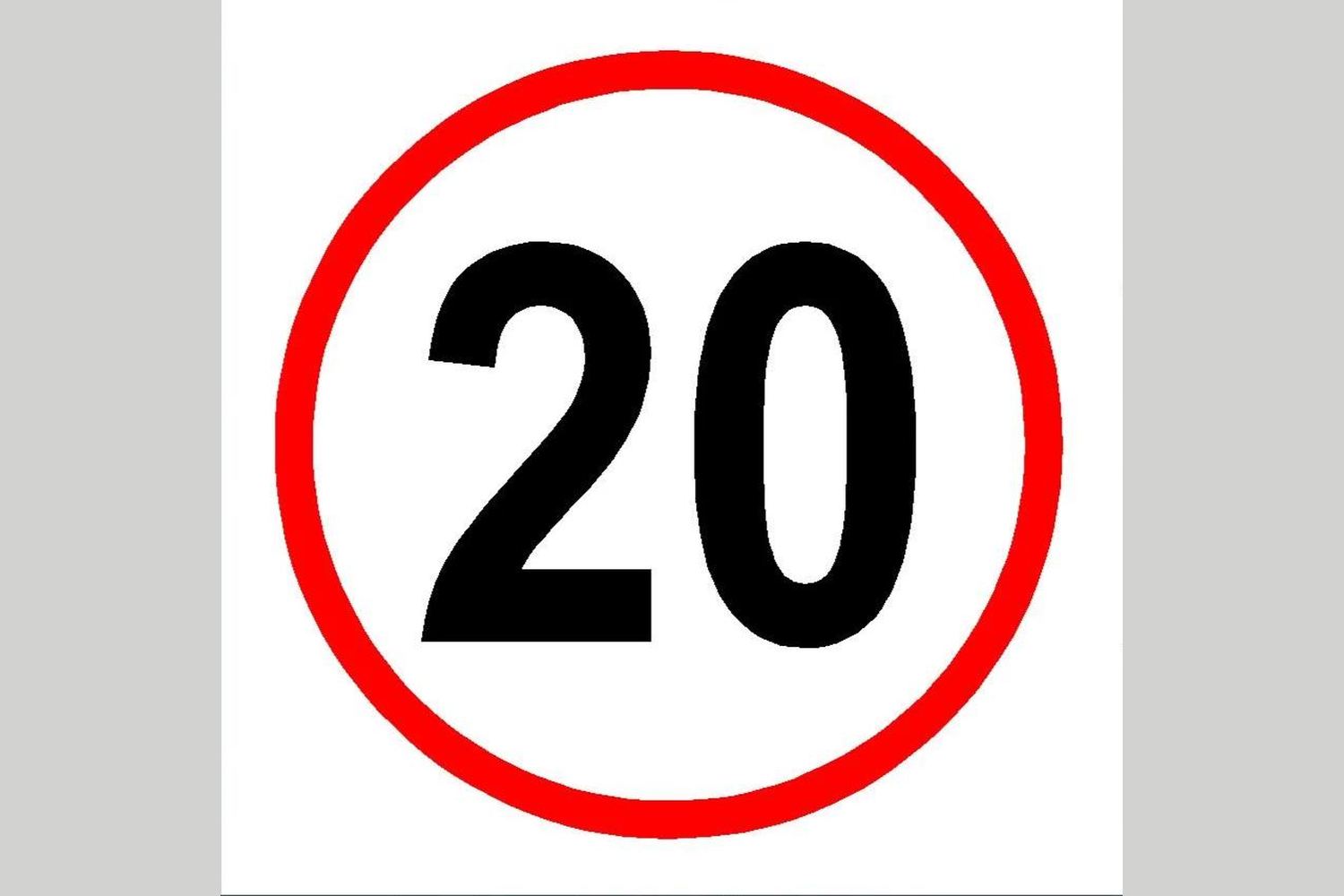 20 MPH Speed Limit Sign - Health & Safety Signs High Quality Interior & Exterior