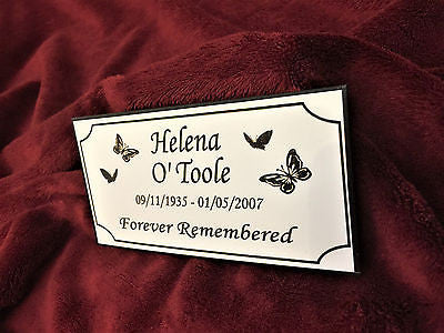 Memorial Plaque - Personalised Made to Order -Commemorative Plate by 1st 4 Signs