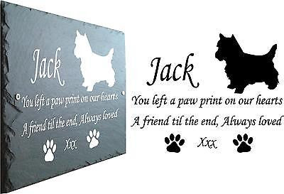 Pet Dog Memorial Slate Plaque, Personalised for your West Highland Terrier