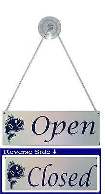 Open & Closed Fish & Chip Shop Door Sign