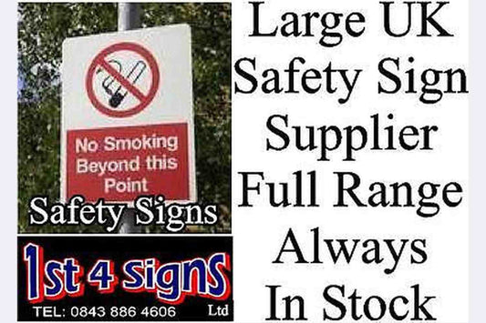 No Smoking beyond Sign Health and Safety Signs High Quality Interior & Exterior