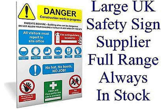 SITE SAFETY 2 Sign Health and Safety Signs High Quality Interior & Exterior