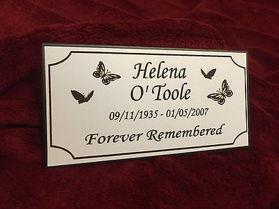 Memorial Plaque - Personalised Made to Order -Commemorative Plate by 1st 4 Signs