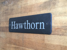 38cm x 10cm Beautifully Crafted Natural Bespoke Slate Sign for Your House, Bungalow, Apartment, Annex (Approx inches 15" x 4")