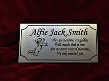 aluminium memorial bench plaque