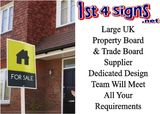 4x Property Estate Agency Boards or Tradesman / Builders Boards 800mm x 600mm