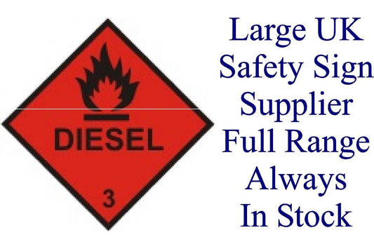 Diesel Hazchem Sign - Health & Safety Signs High Quality Interior & Exterior