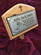 Custom Grave Markers. Wooden Oak Memorial Plaque Personalised Burial Cremation Plot Funeral Grave Marker