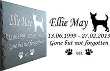 Dog Memorial Slate Plaque - Personalised for loved one Chihuahua