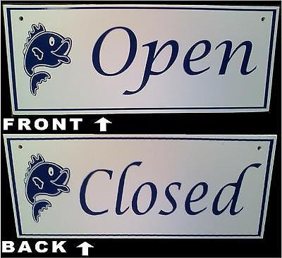 Open & Closed Fish & Chip Shop Door Sign