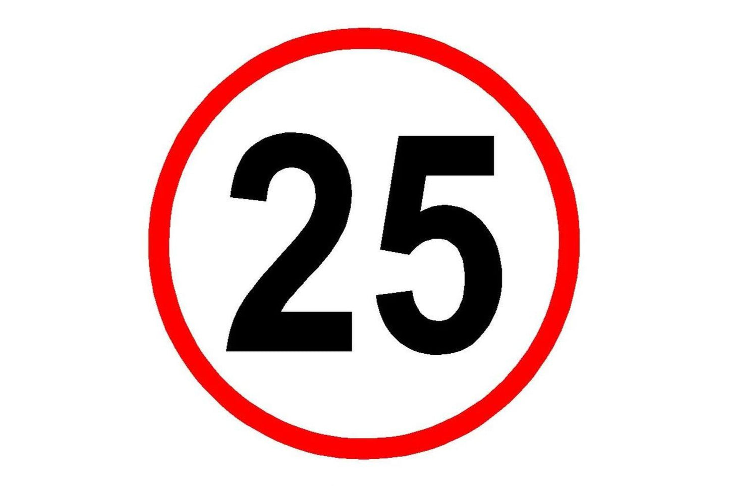 25 MPH Speed Limit Sign - Health & Safety Signs High Quality Interior & Exterior