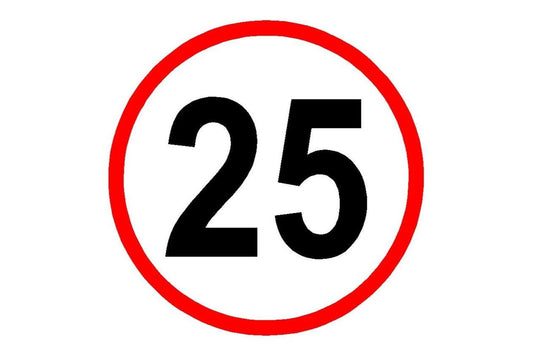 25 MPH Speed Limit Sign - Health & Safety Signs High Quality Interior & Exterior