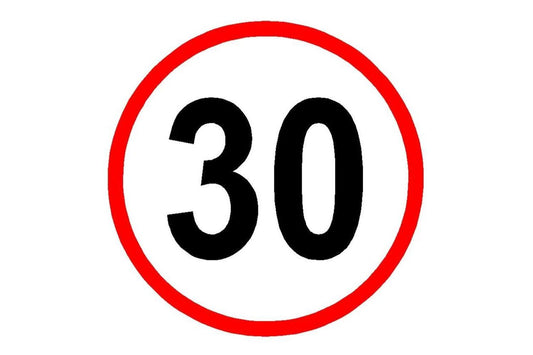 30 MPH Speed Limit Sign - Health & Safety Signs High Quality Interior & Exterior