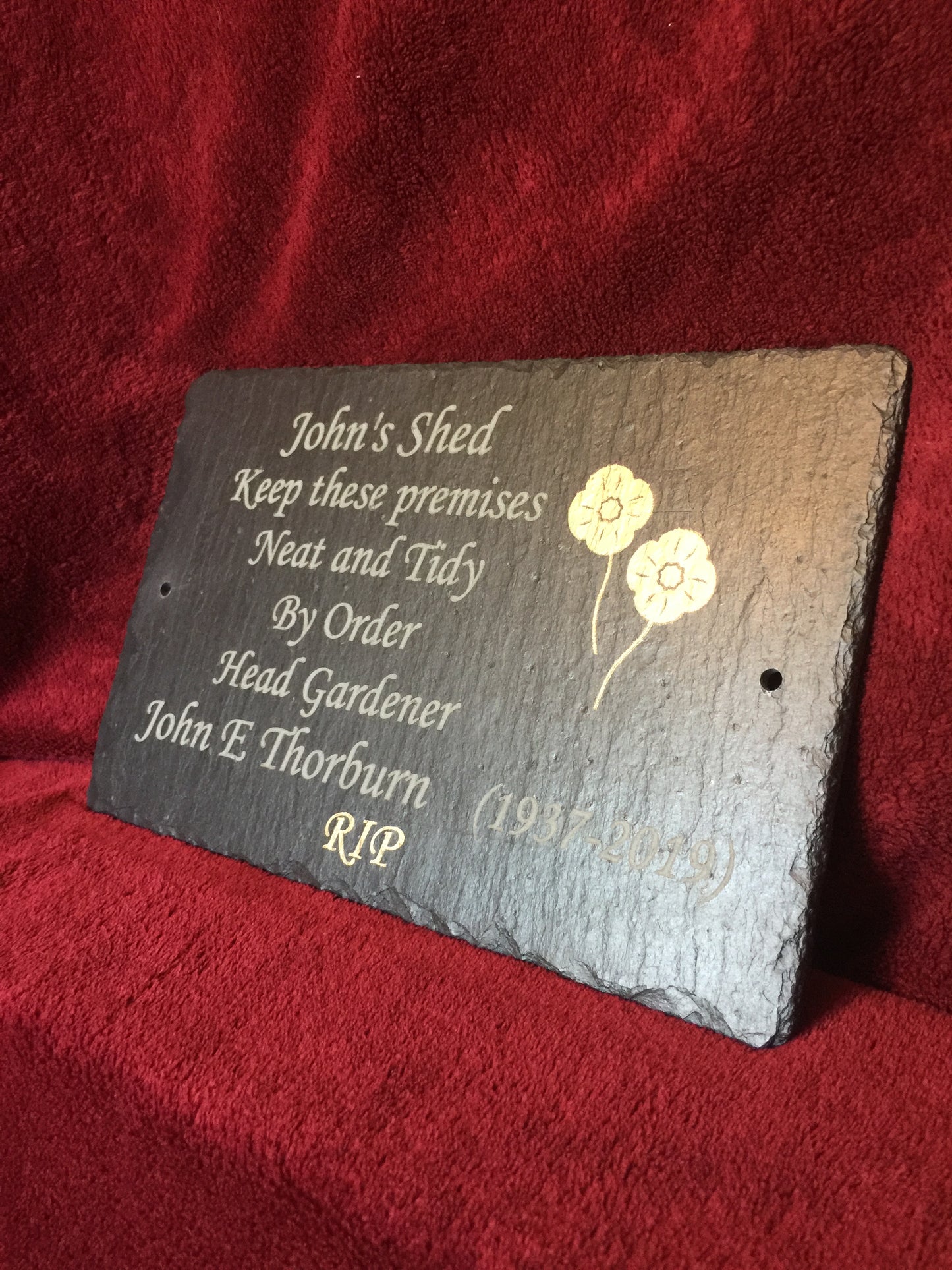 poppy grave marker