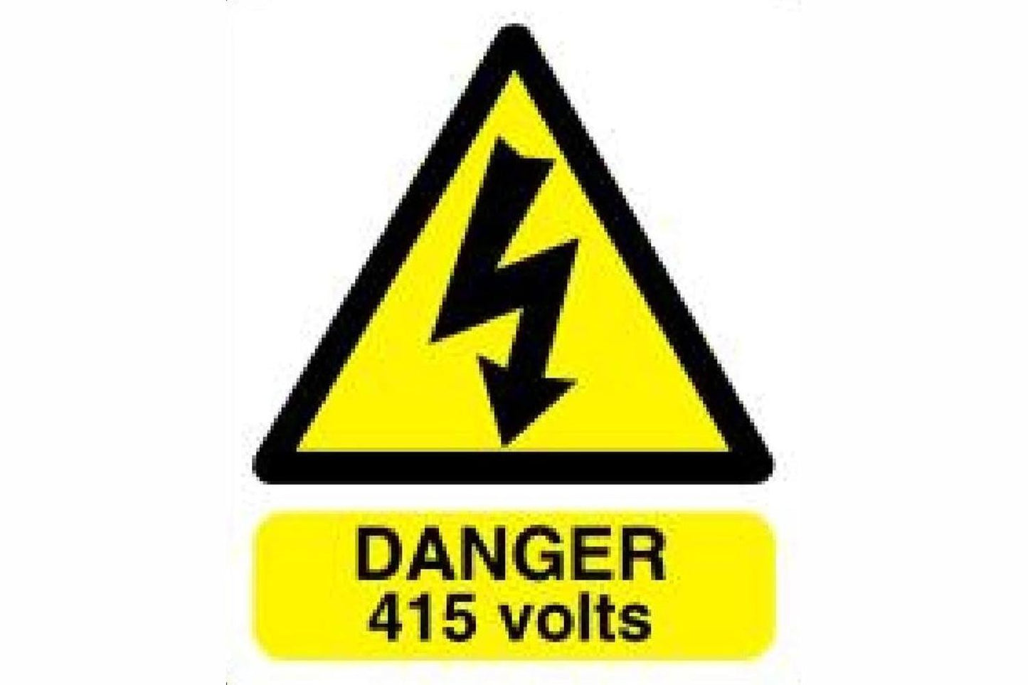415 Volts Sign - Health & Safety Signs High Quality Interior & Exterior