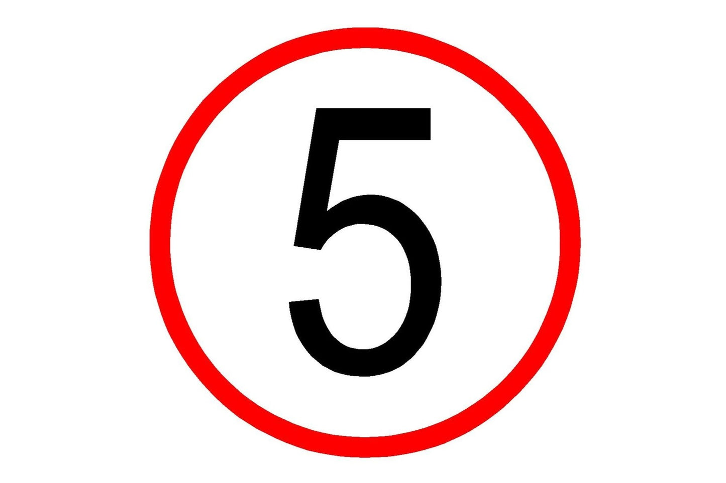 5 MPH Speed Limit Sign - Health & Safety Signs High Quality Interior & Exterior