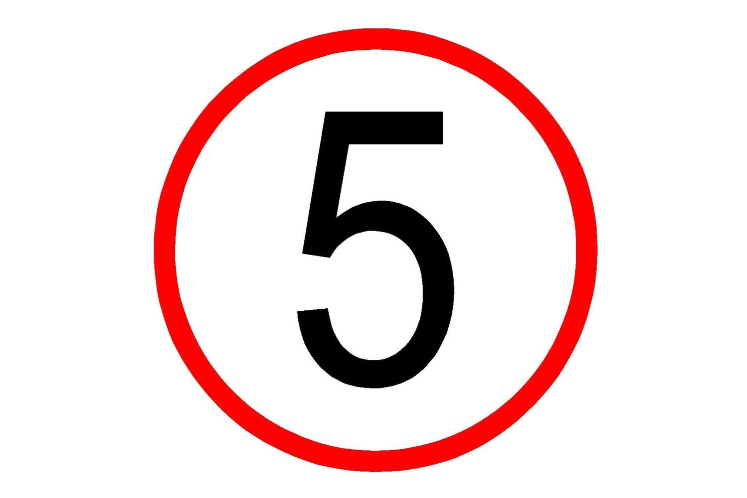 5 MPH Speed Limit Sign - Health & Safety Signs High Quality Interior & Exterior