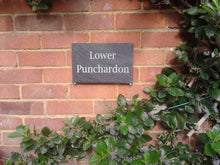 Personalised etched slate sign beautiful house name signs