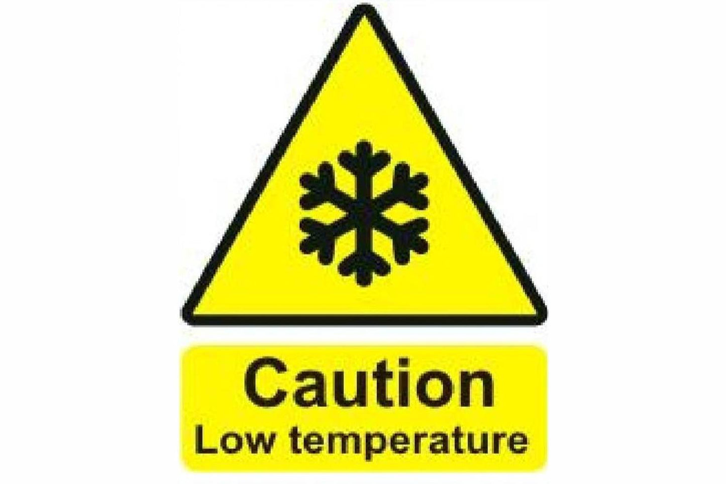 Caution Cold Low Temperature Sign - Health & Safety Signs High Quality Interior & Exterior