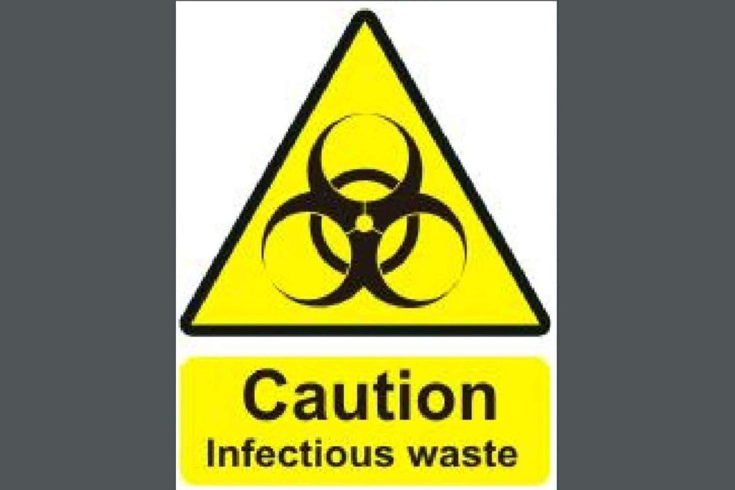 Caution Infectious Waste Sign - Health & Safety Signs High Quality Interior & Exterior