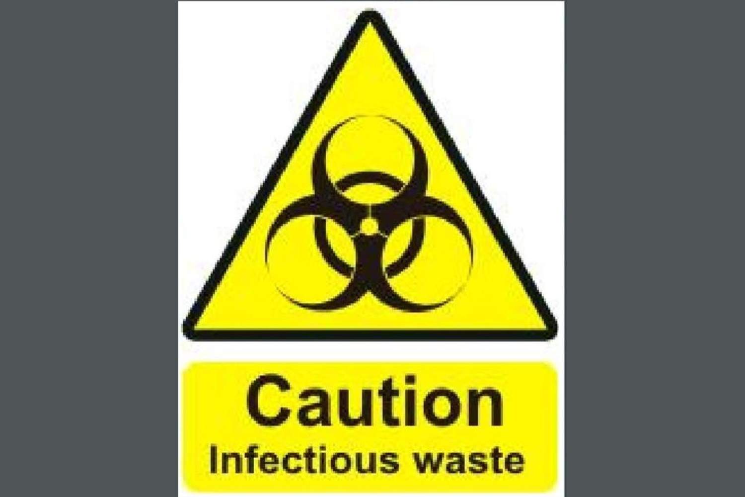 Caution Infectious Waste Sign - Health & Safety Signs High Quality Interior & Exterior