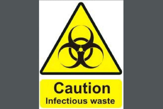 Caution Infectious Waste Sign - Health & Safety Signs High Quality Interior & Exterior