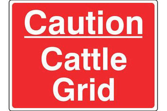 Caution Cattle Grid Sign - Health & Safety Signs High Quality Interior & Exterior