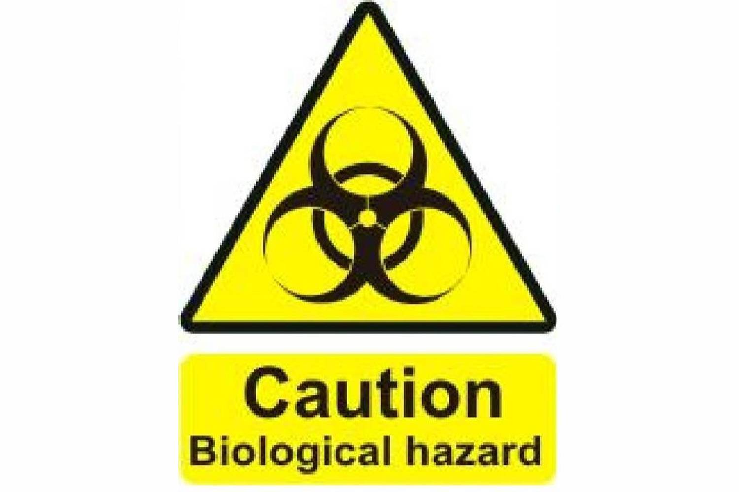Caution Biological Hazard Sign - Health & Safety Signs High Quality Interior & Exterior