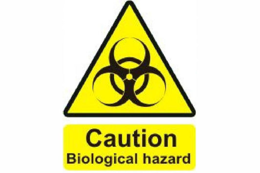 Caution Biological Hazard Sign - Health & Safety Signs High Quality Interior & Exterior