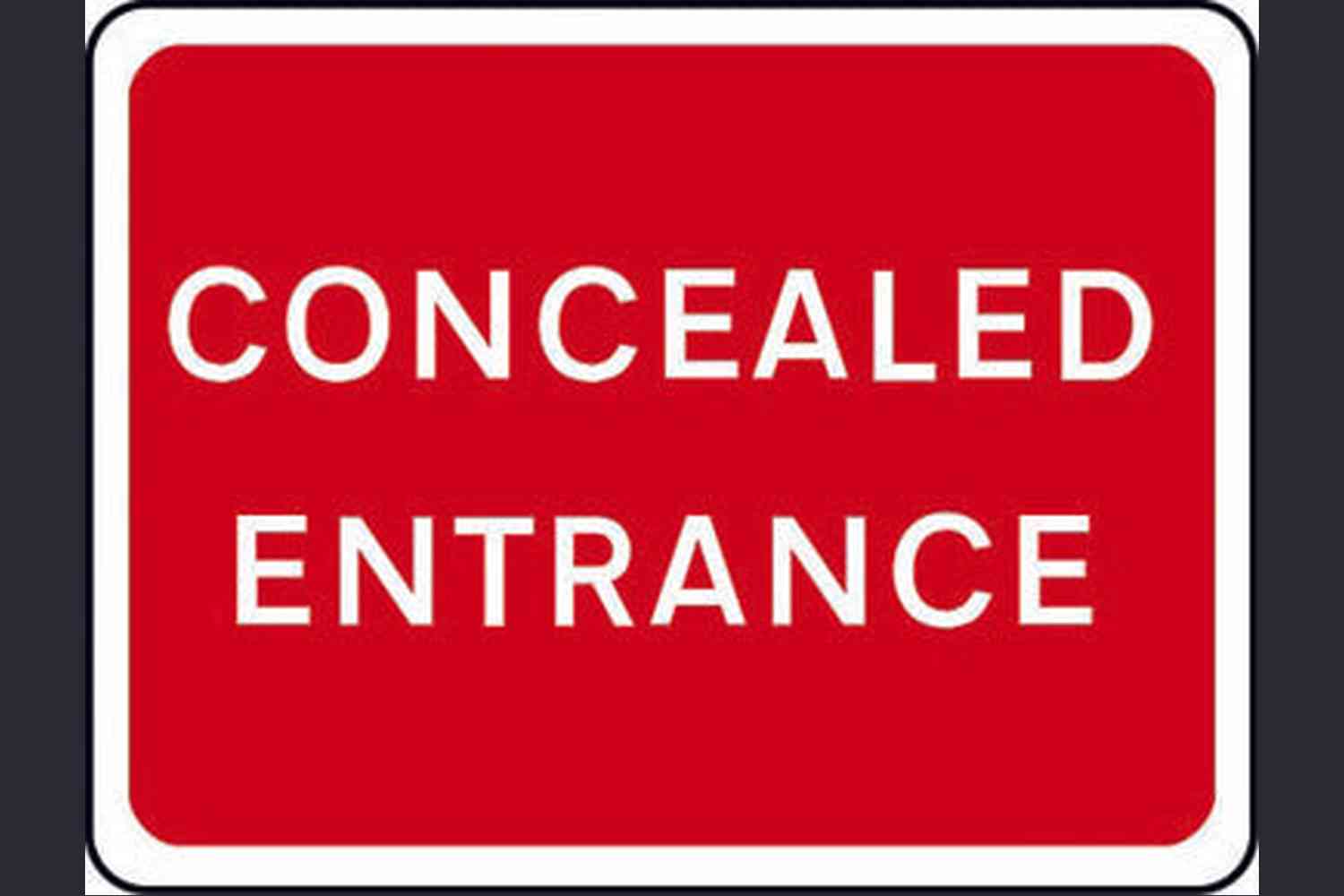 Concealed Entrance Sign - Health & Safety Signs High Quality Interior & Exterior