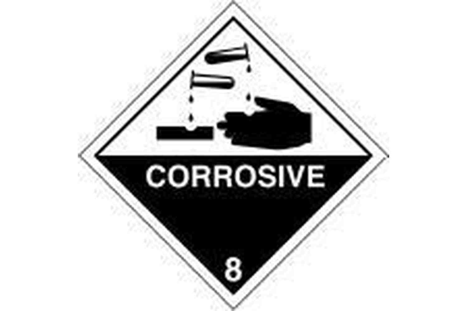 Corrosive Hazchem Sign - Health & Safety Signs High Quality Interior & Exterior