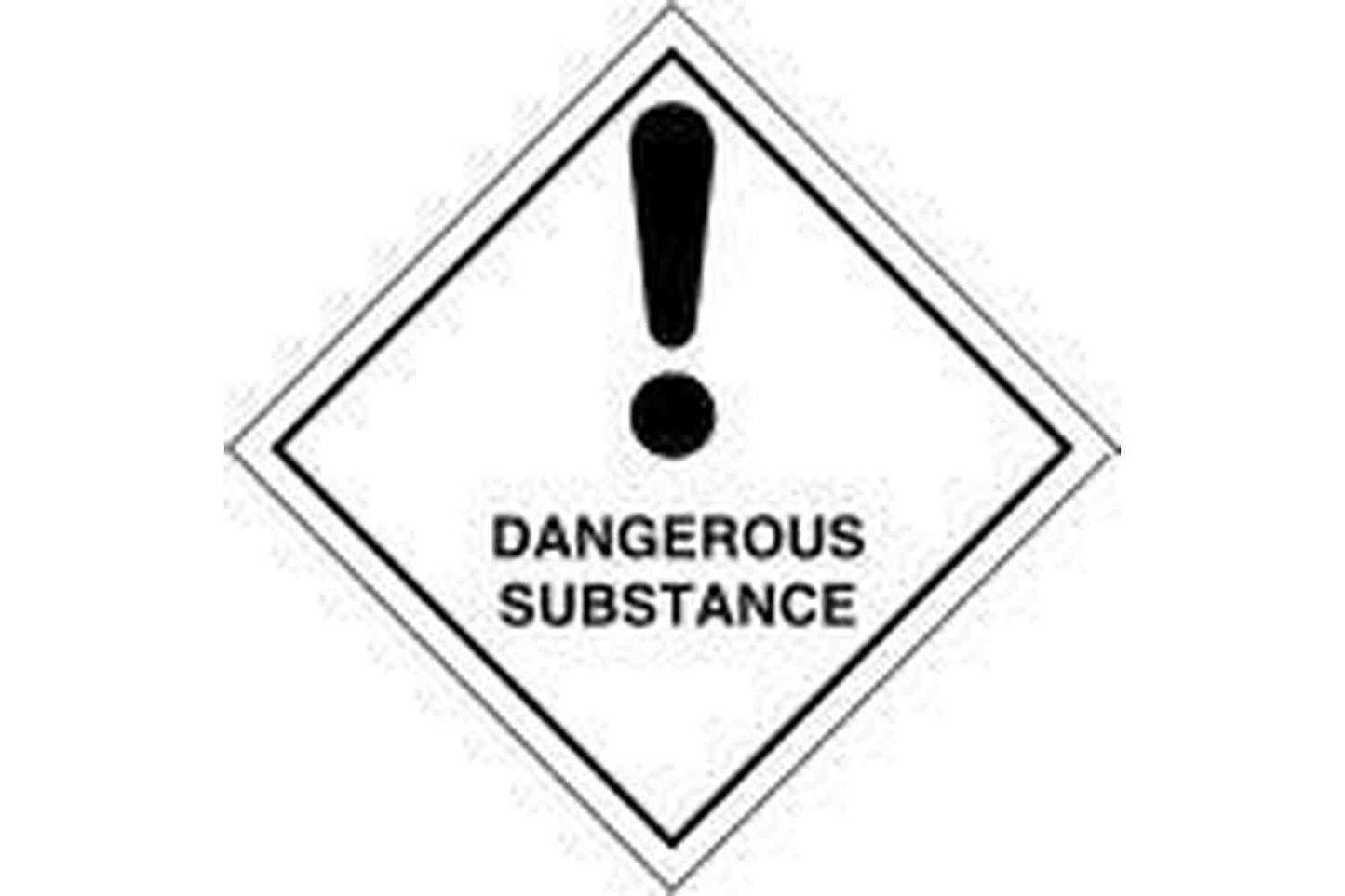 Dangerous Substance Hazchem Sign - Health & Safety Signs High Quality Interior & Exterior