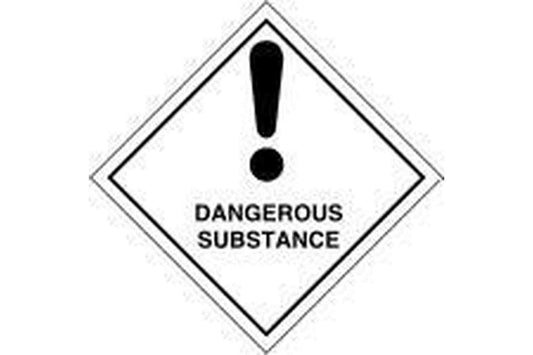Dangerous Substance Hazchem Sign - Health & Safety Signs High Quality Interior & Exterior