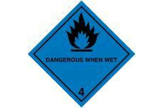Dangerous Wet Hazchem Sign - Health & Safety Signs High Quality Interior & Exterior