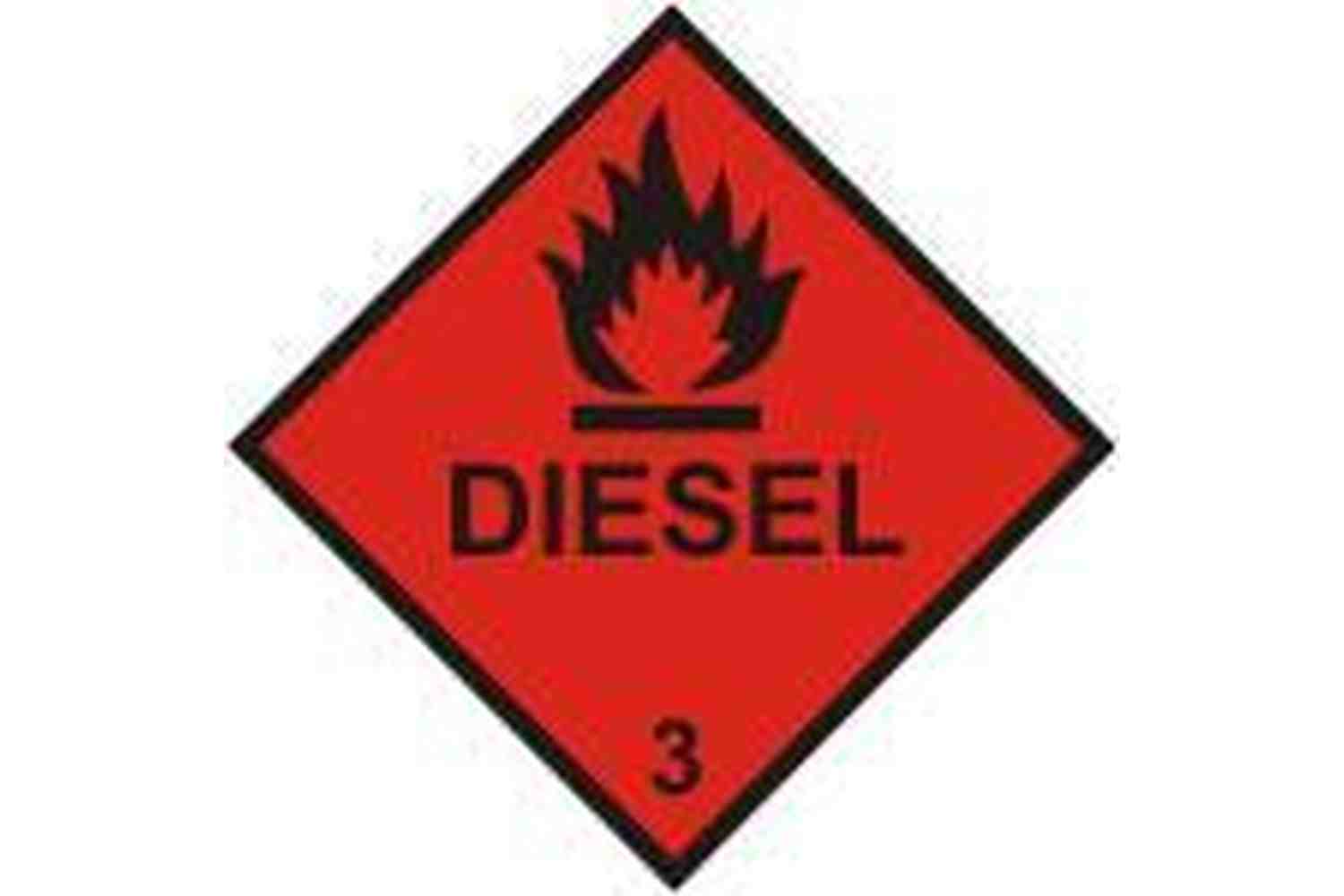 Diesel Hazchem Sign - Health & Safety Signs High Quality Interior & Exterior
