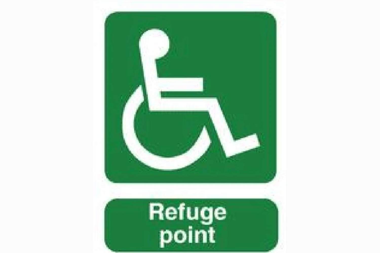 Disabled Refuge Point Sign - Health & Safety Signs High Quality Interior & Exterior