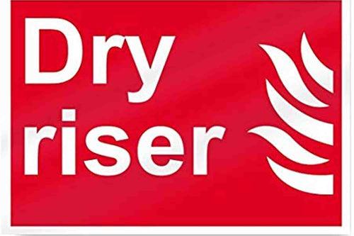Dry riser sign