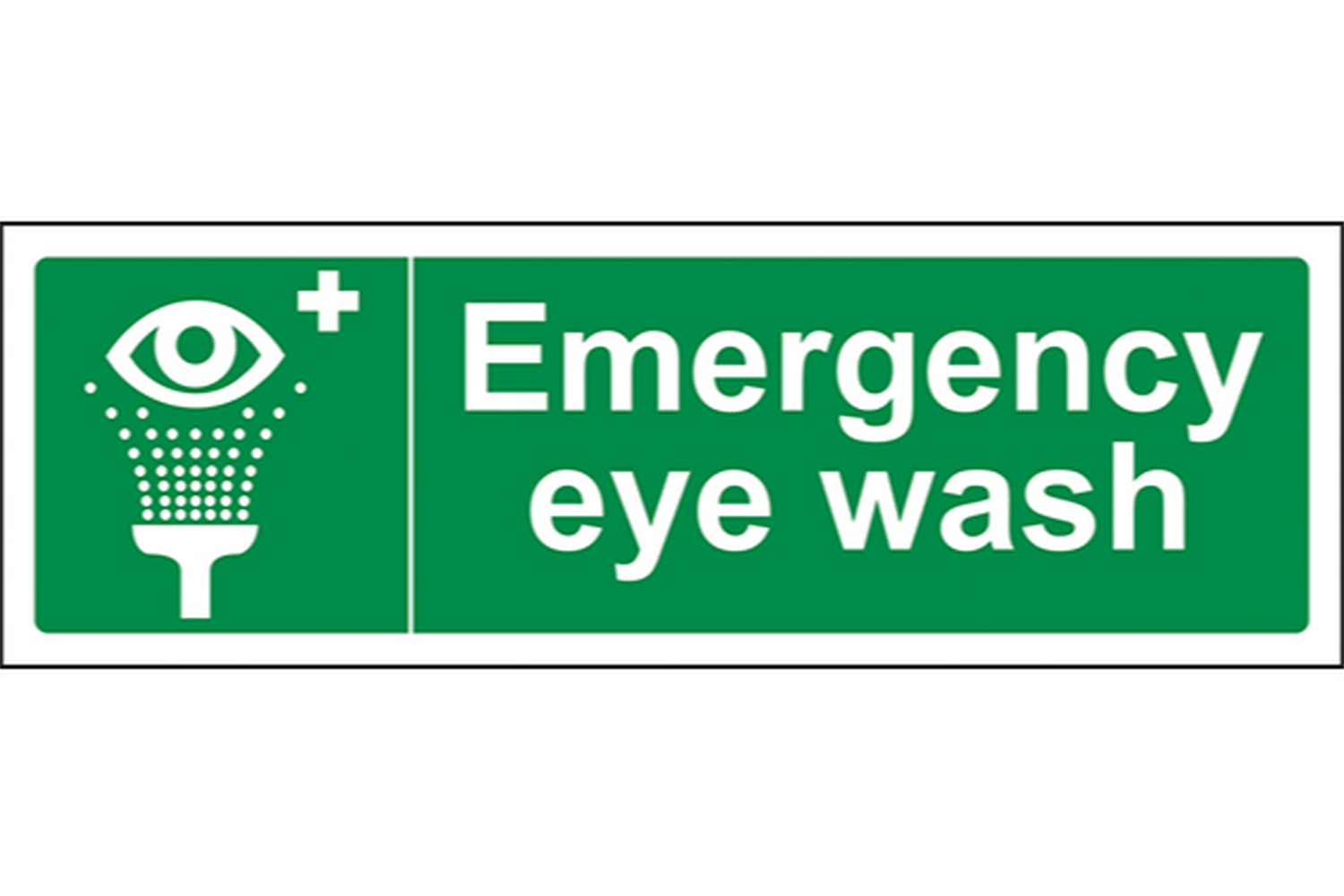Emergency Eye Wash Sign - Health & Safety Signs High Quality Interior & Exterior