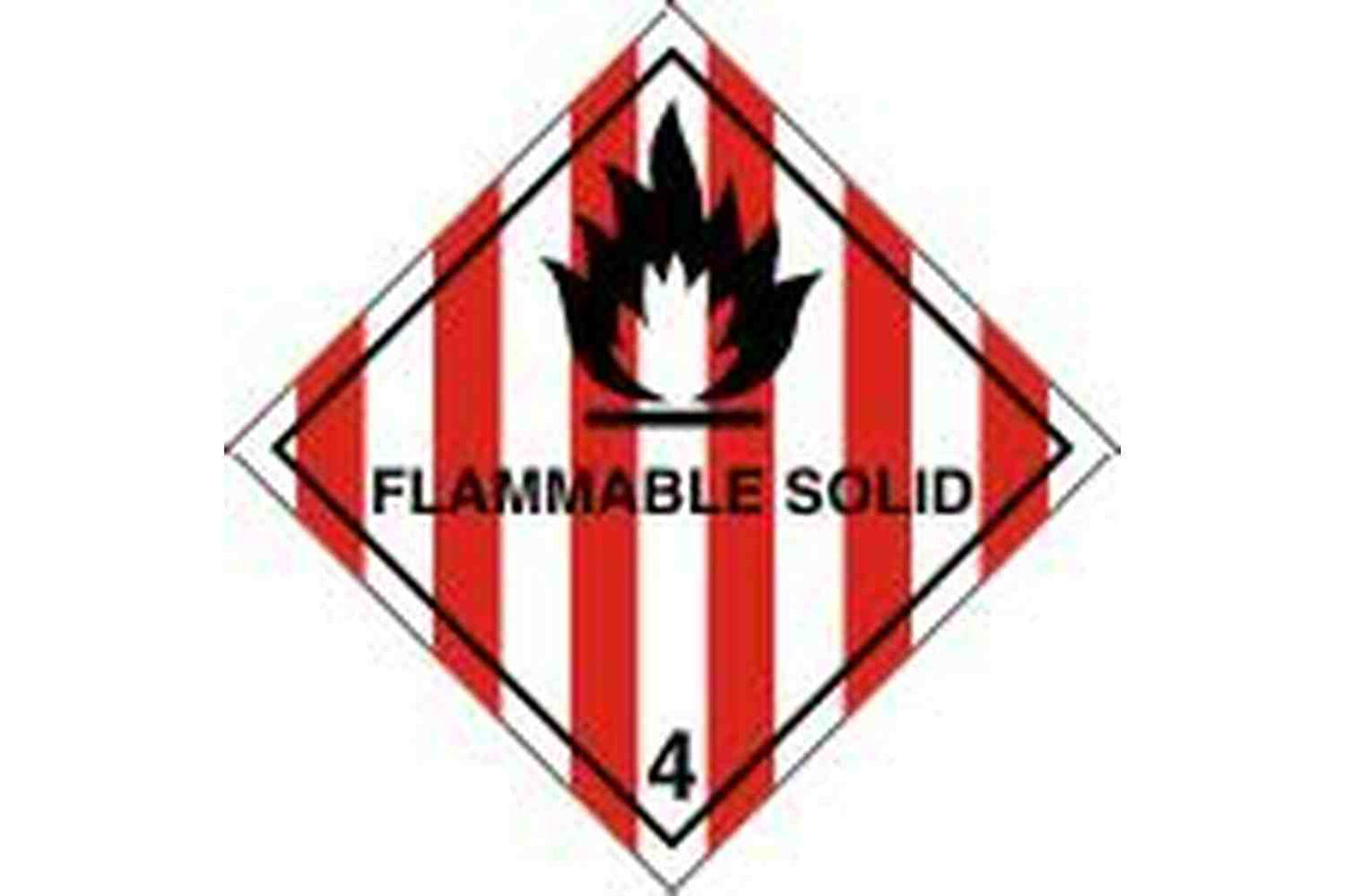 Flammable Solid Hazchem Sign - Health & Safety Signs High Quality Interior & Exterior