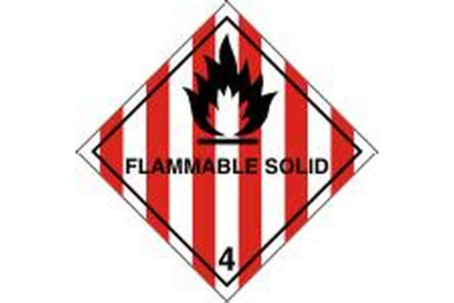 Flammable Solid Hazchem Sign - Health & Safety Signs High Quality Interior & Exterior