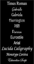 Font list