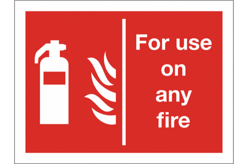 For use on any fire sign