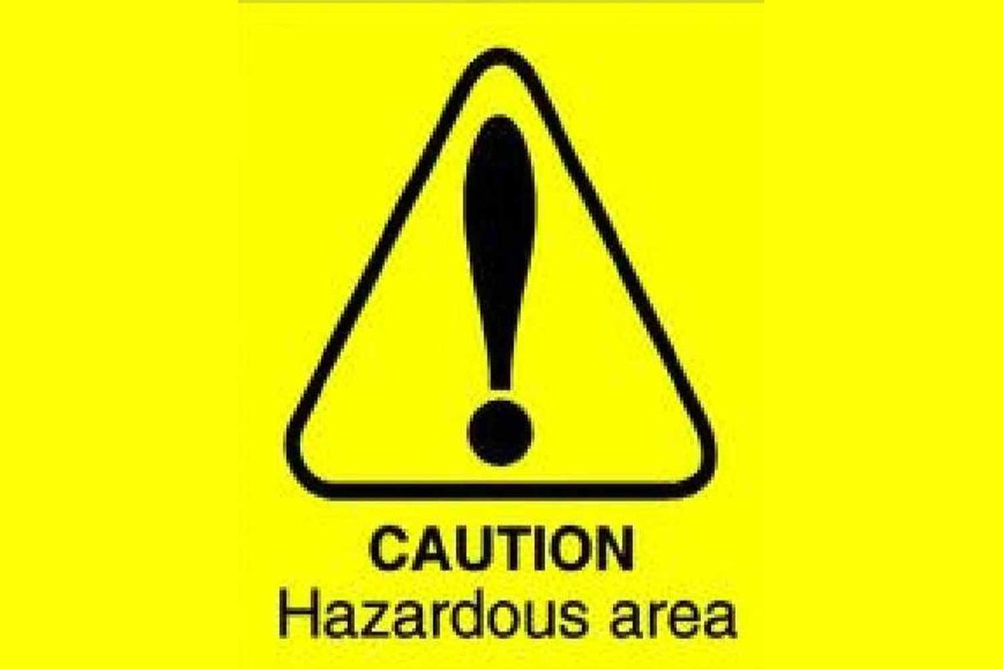 Hazardous Area Sign - Health & Safety Signs High Quality Interior & Exterior