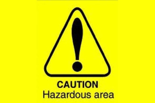 Hazardous Area Sign - Health & Safety Signs High Quality Interior & Exterior