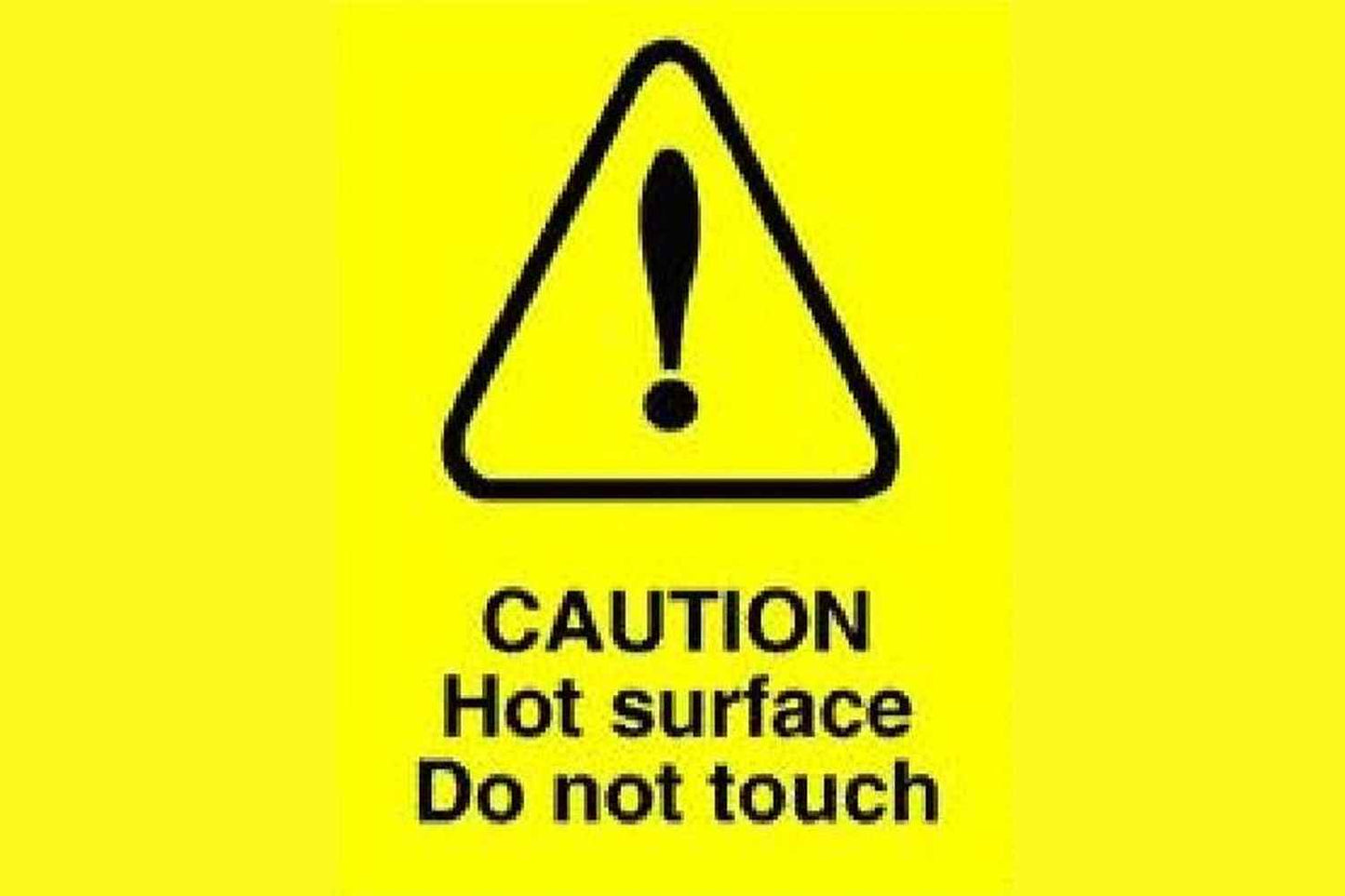 Caution Hot Surface Sign - Health & Safety Signs High Quality Interior & Exterior
