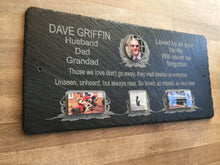 Multi photo memorial plaque